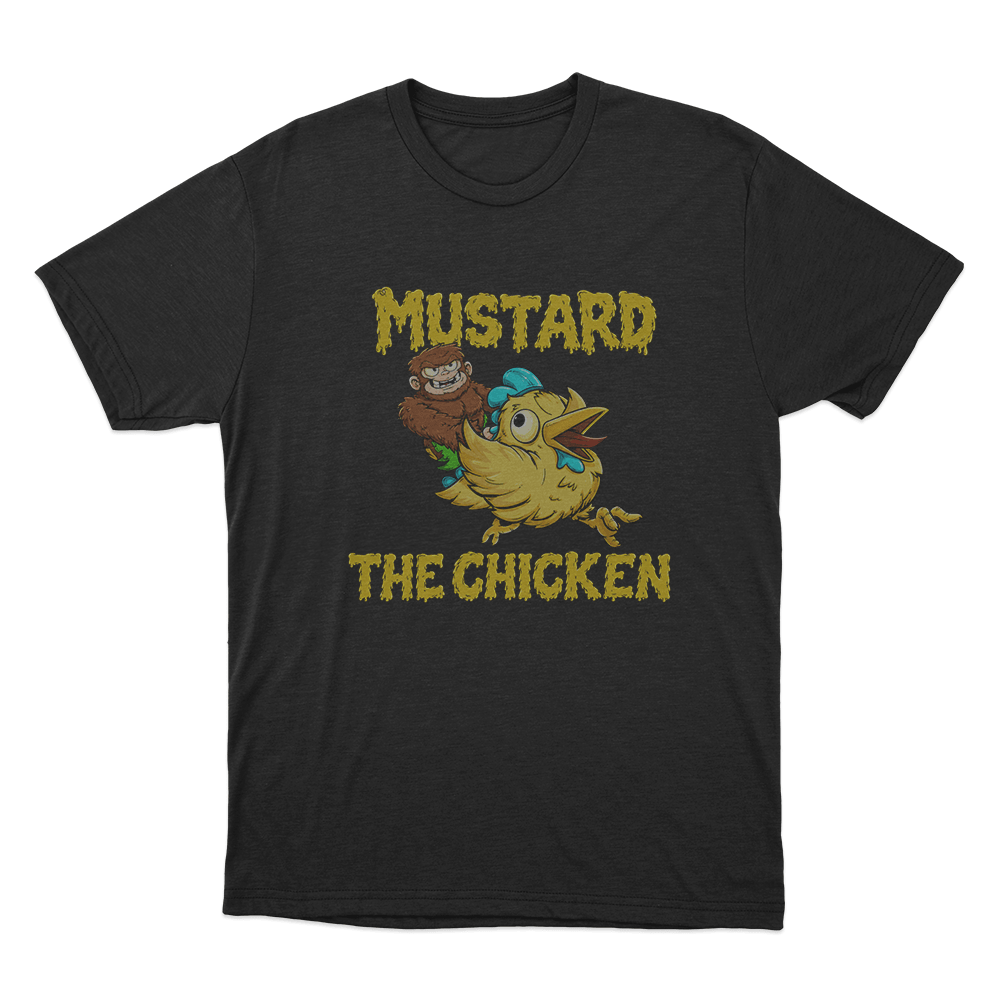 Mustard The Chicken Unisex T Shirt Black Mustard The Chicken Unisex T Shirt Black