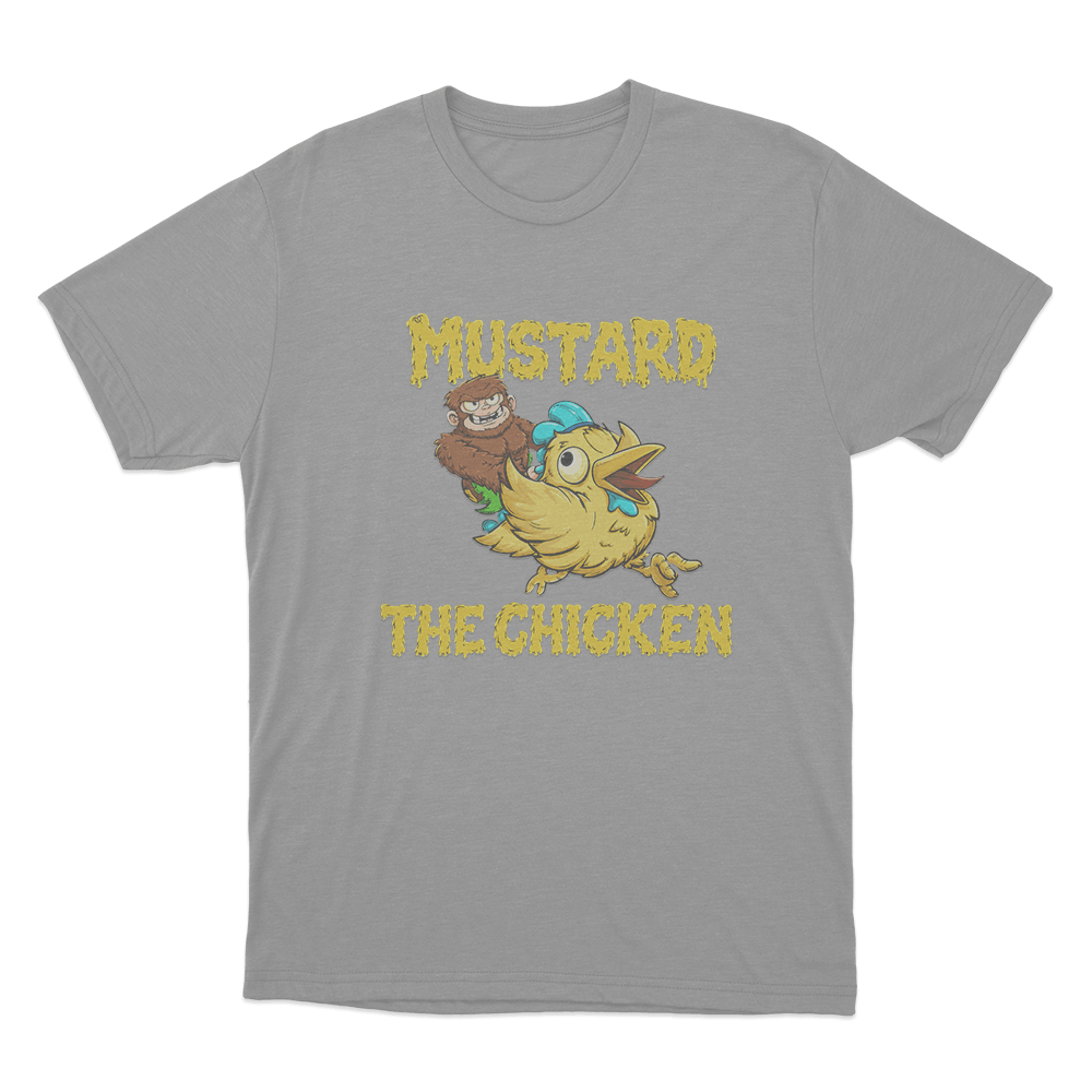 Mustard The Chicken Unisex T Shirt Grey Mustard The Chicken Unisex T Shirt Grey
