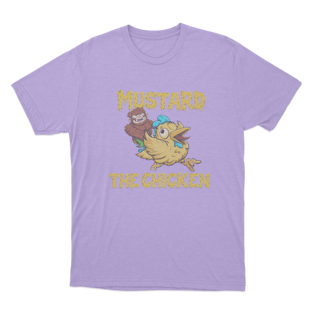Mustard The Chicken Unisex T Shirt Purple Mustard The Chicken Unisex T Shirt Purple