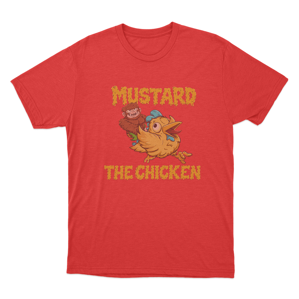 Mustard The Chicken Unisex T Shirt Red Mustard The Chicken Unisex T Shirt Red