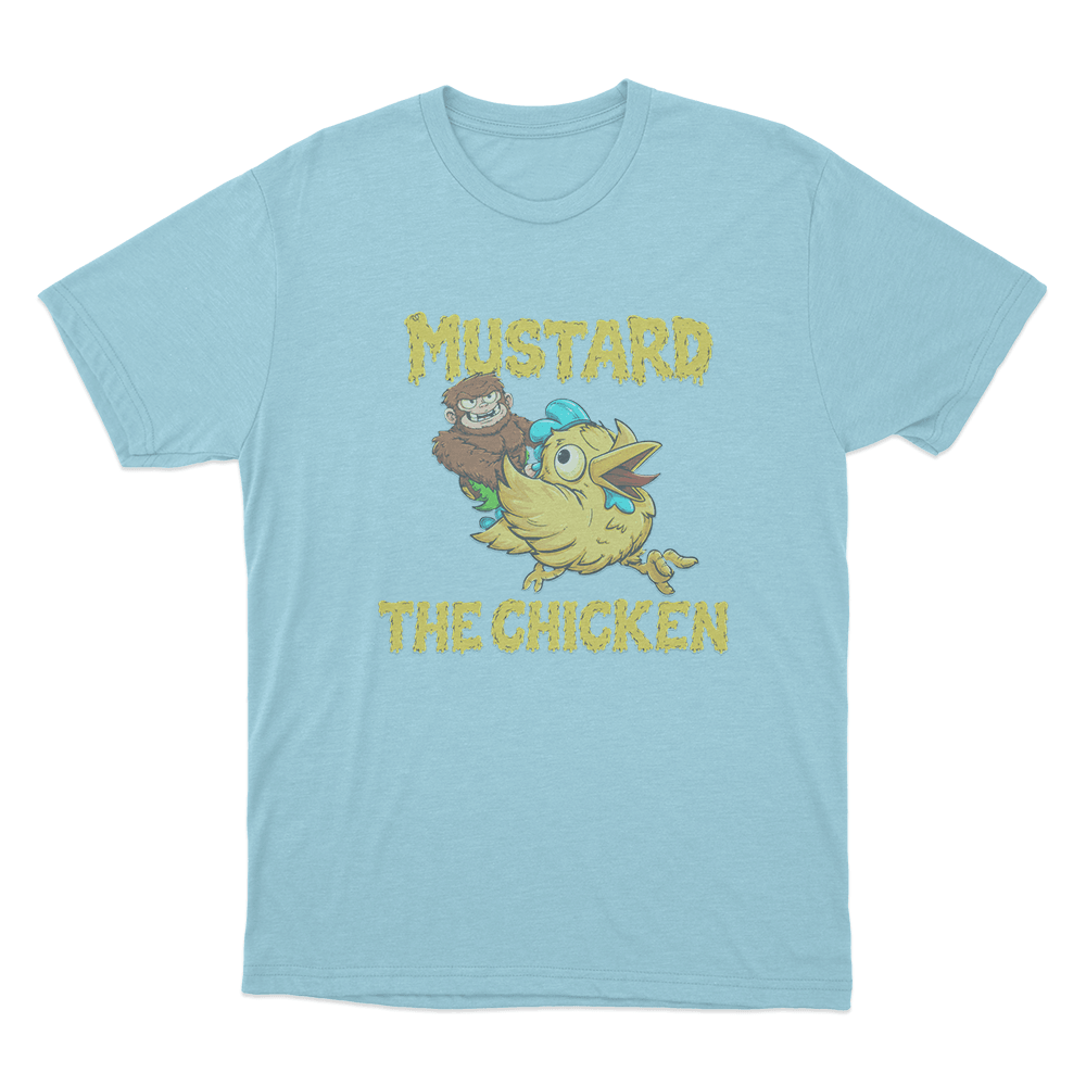 Mustard The Chicken Unisex T Shirt Sky Blue Mustard The Chicken Unisex T Shirt Sky Blue