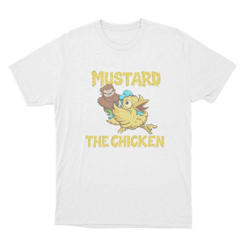 Mustard The Chicken Unisex T Shirt White Mustard The Chicken Unisex T Shirt White