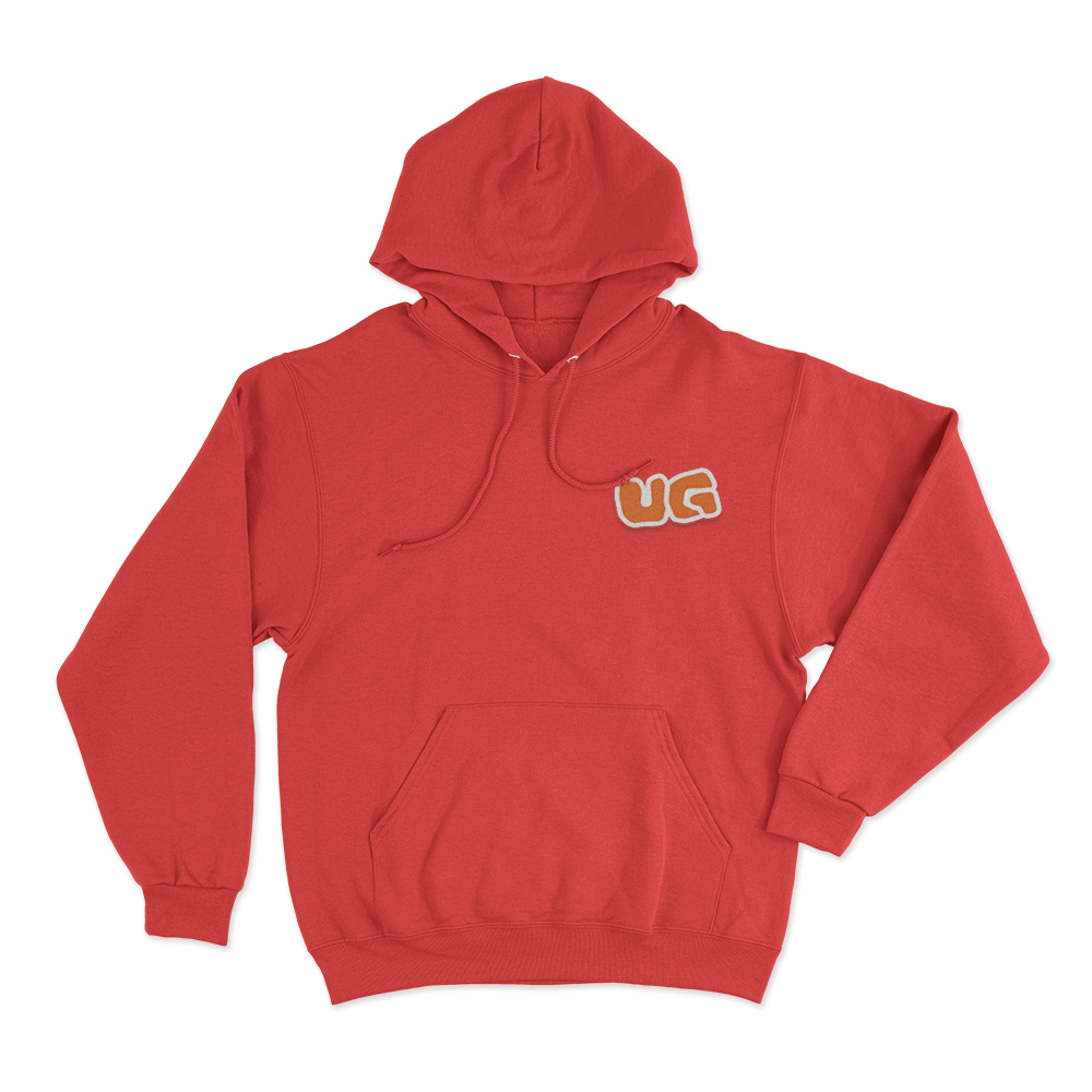 UG Bubble Logo Unisex Hoodie Red UG Bubble Logo Unisex Hoodie Red