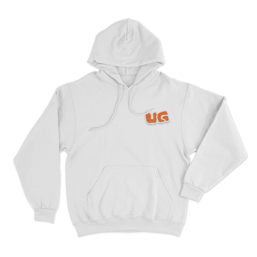 UG Bubble Logo Unisex Hoodie White UG Bubble Logo Unisex Hoodie White