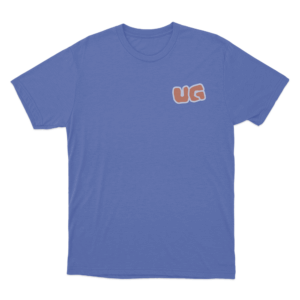 UG Bubble Logo Unisex T Shirt Blue