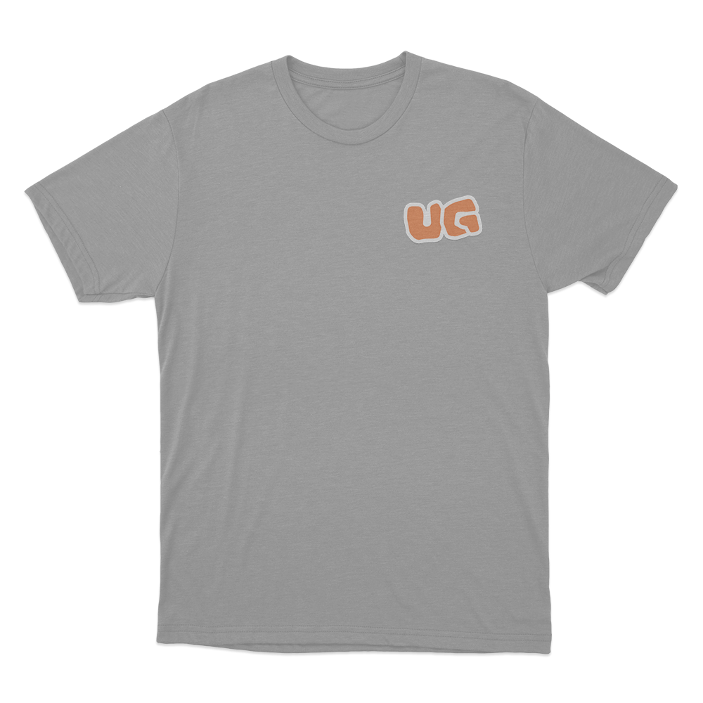 UG Bubble Logo Unisex T Shirt Grey UG Bubble Logo Unisex T Shirt Grey