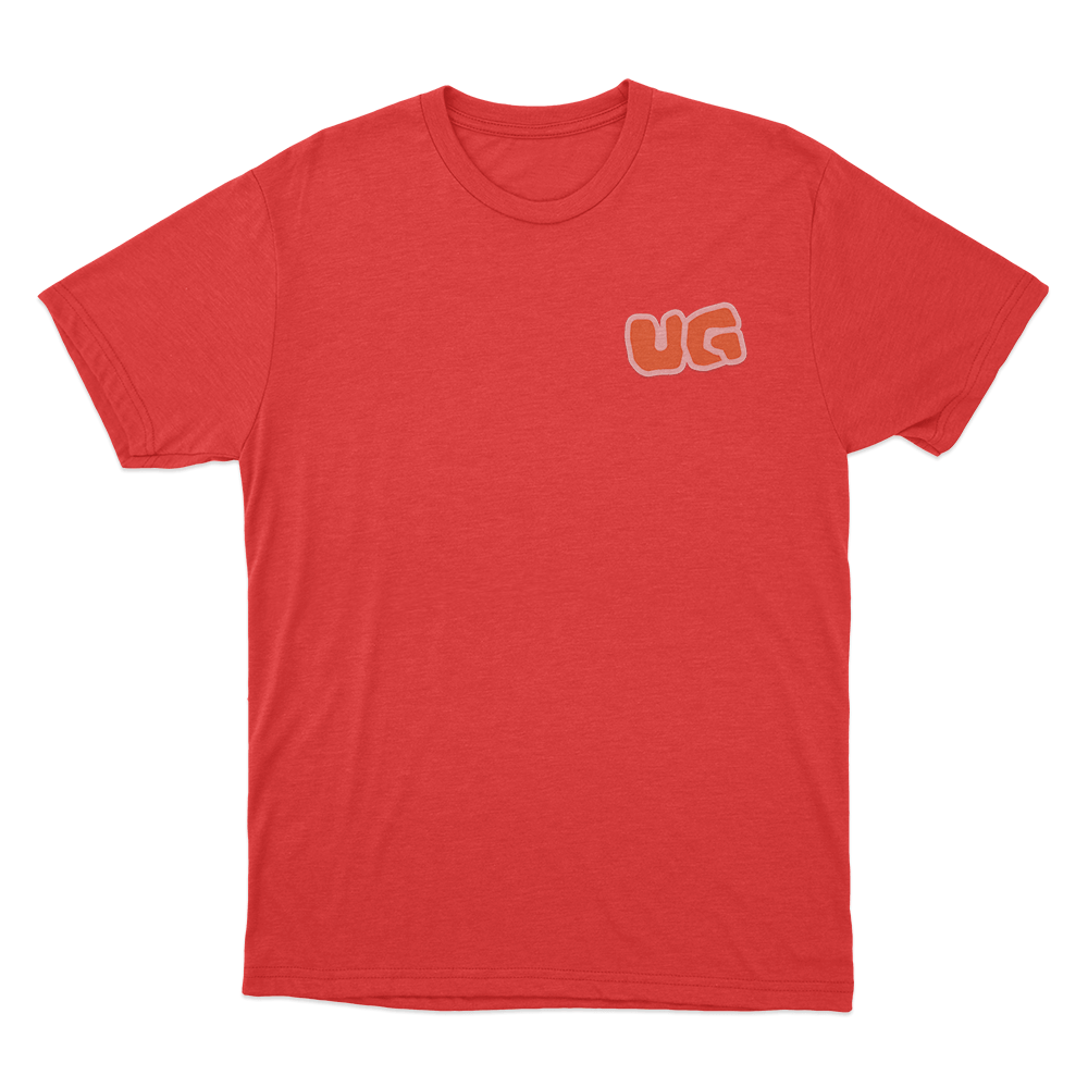 UG Bubble Logo Unisex T Shirt Red UG Bubble Logo Unisex T Shirt Red