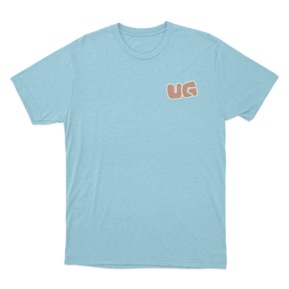 UG Bubble Logo Unisex T Shirt Sky Blue UG Bubble Logo Unisex T Shirt Sky Blue