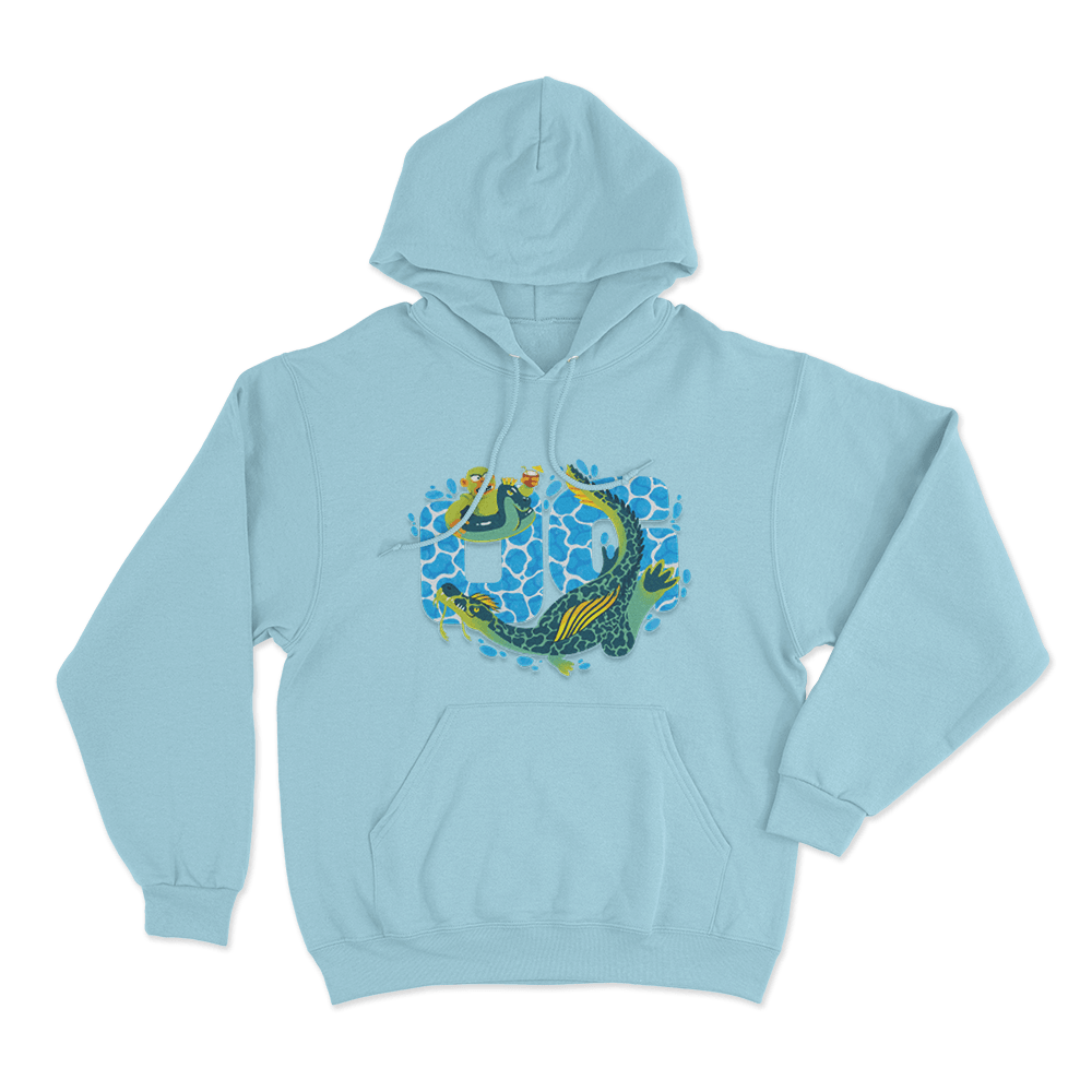 UG Mischievous Mosasugus Unisex Hoodie Sky Blue UG Mischievous Mosasugus Unisex Hoodie Sky Blue