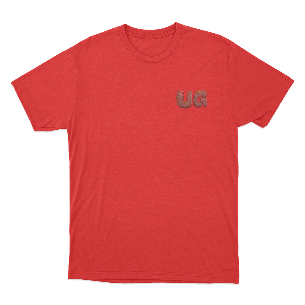 UG Stone Logo Unisex T Shirt Red UG Stone Logo Unisex T Shirt Red