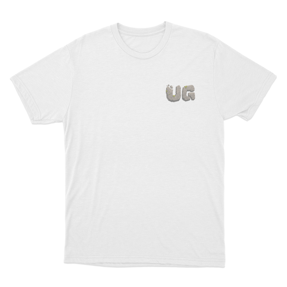 UG Stone Logo Unisex T Shirt White UG Stone Logo Unisex T Shirt White