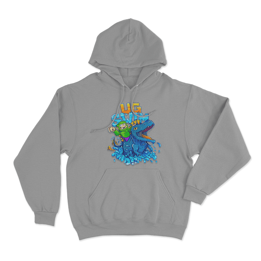 UG Swim Unisex Hoodie Grey UG Swim Unisex Hoodie Grey