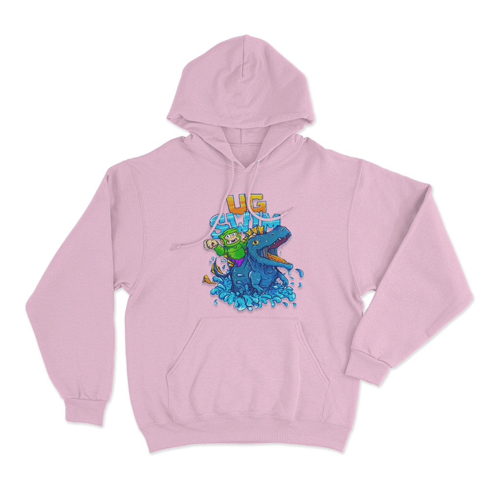 UG Swim Unisex Hoodie Pink UG Swim Unisex Hoodie Pink