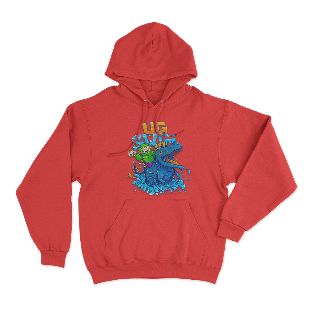 UG Swim Unisex Hoodie Red UG Swim Unisex Hoodie Red