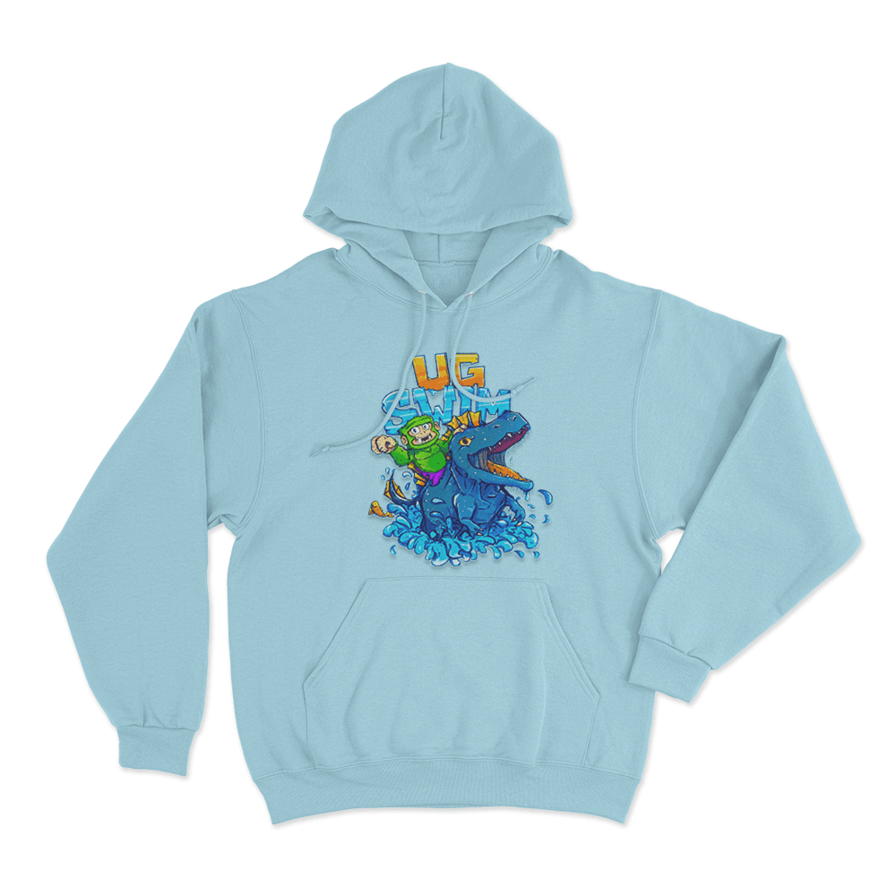UG Swim Unisex Hoodie Sky Blue UG Swim Unisex Hoodie Sky Blue
