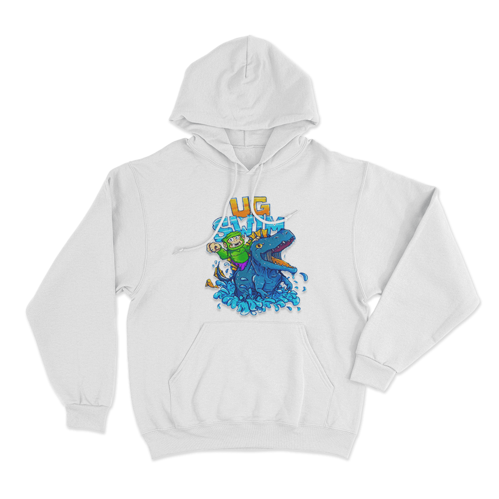 UG Swim Unisex Hoodie White UG Swim Unisex Hoodie White