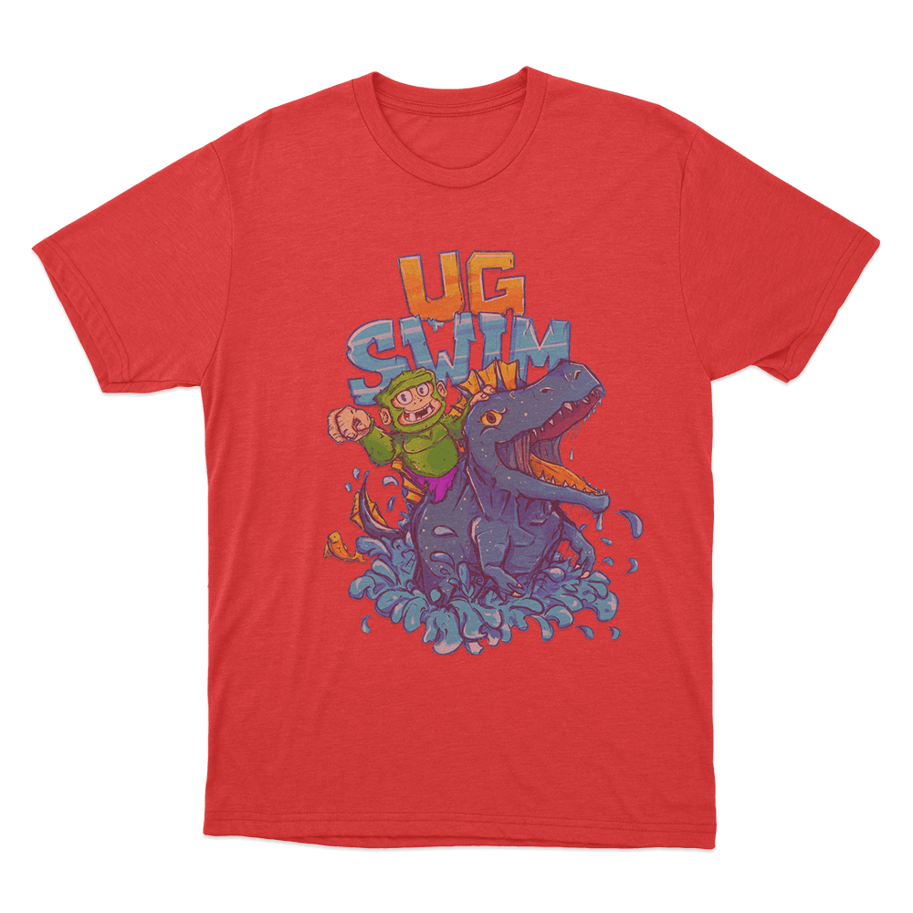 UG Swim Unisex T Shirt Red UG Swim Unisex T Shirt Red