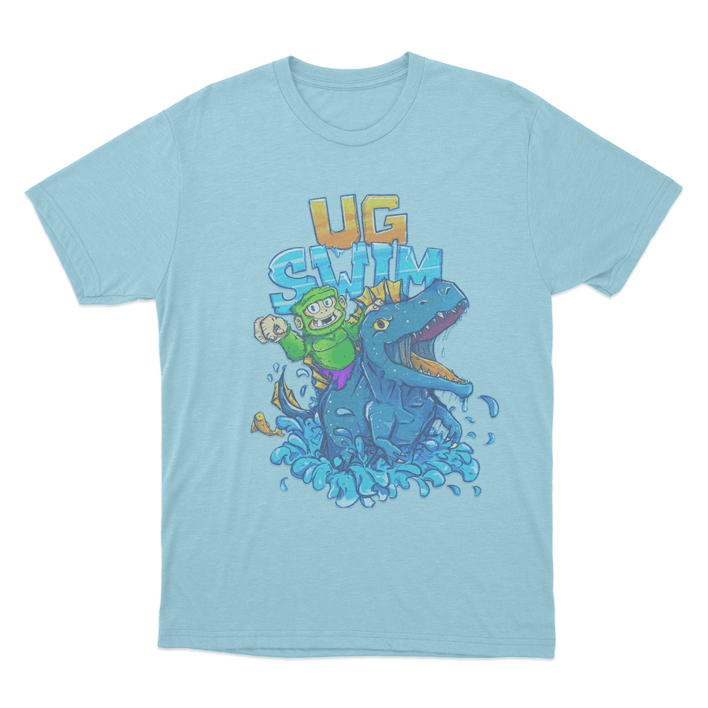 UG Swim Unisex T Shirt Sky Blue UG Swim Unisex T Shirt Sky Blue